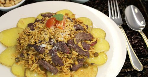 Potato Biriyani Pizza